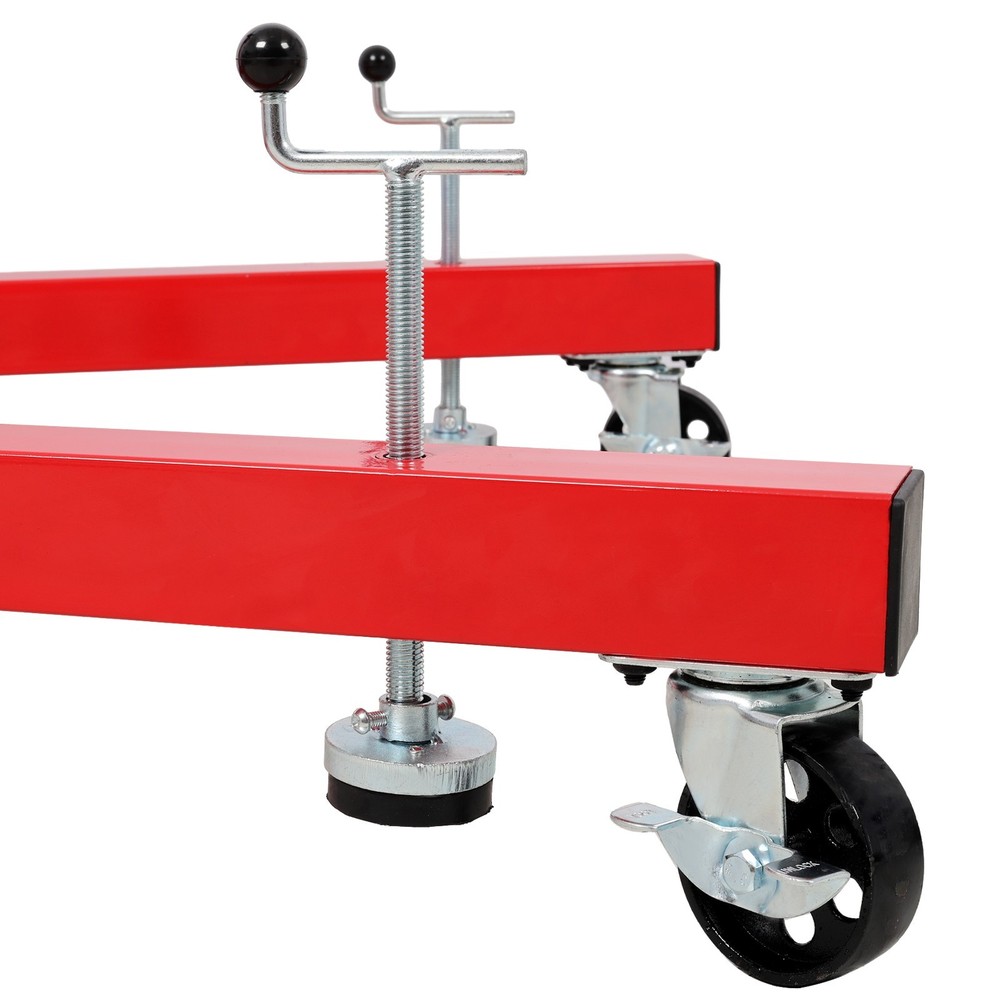 1500lbs Folding Engine Stand - 360° Rotating Head, Red
