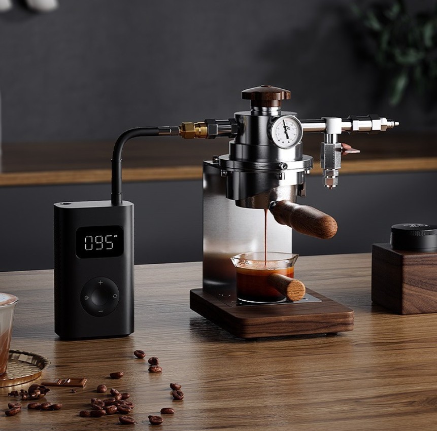 Camping Espresso Pneumatic Coffee Maker Coffee Machine Using Multi Air Source