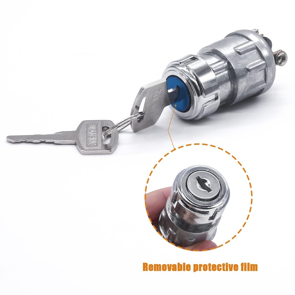 Ignition Switch Key 12V Universal Engine Starter 3 Position With Keys