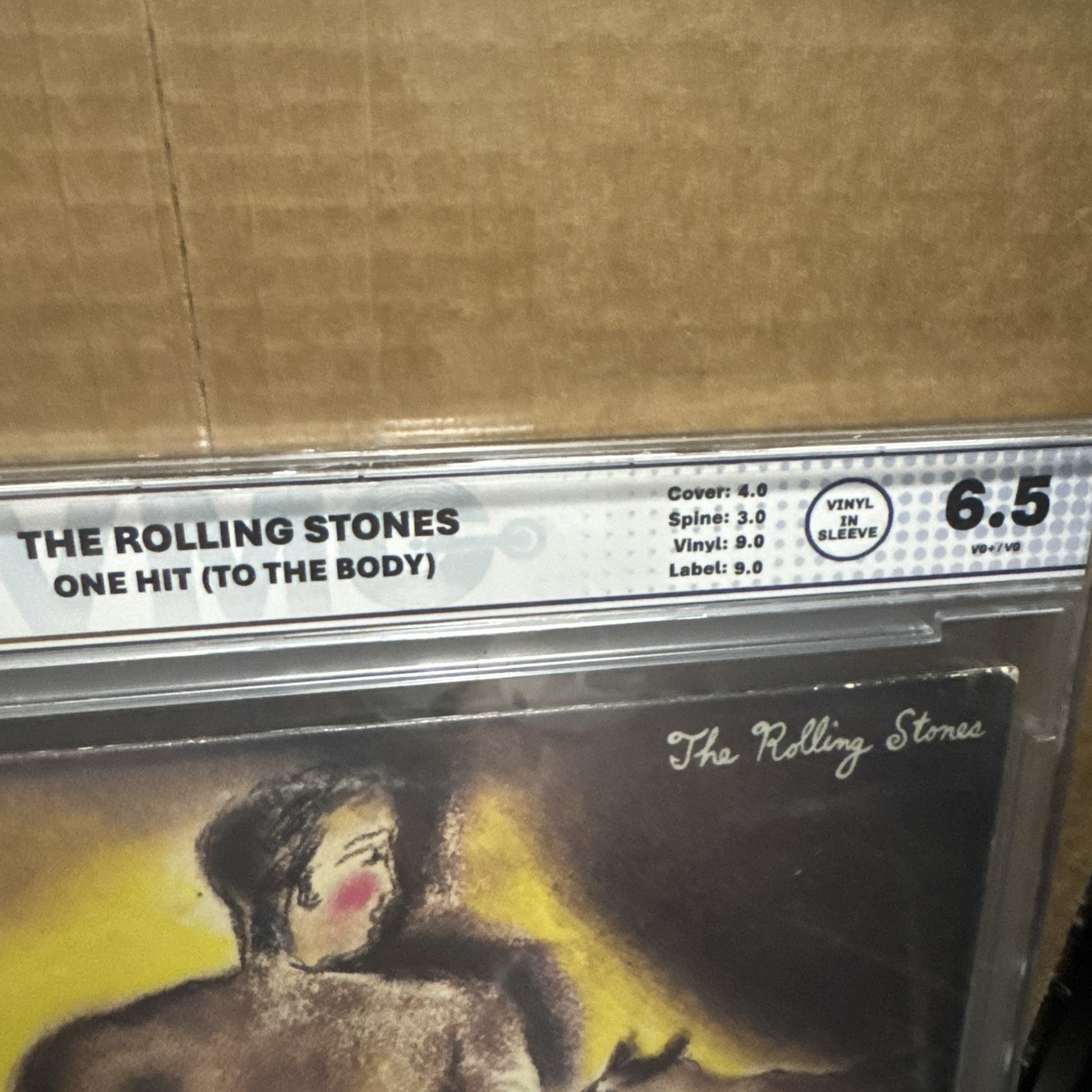 Signed Keith Richards Rolling Stones One Hit (To The Body) Vinyl BAS VMG Graded