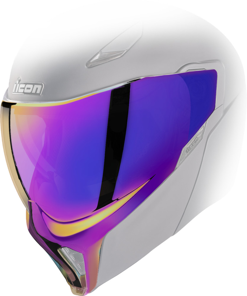 ICON Threshold Shield Poison Purple Replacement Helmet Visor DOT Approved