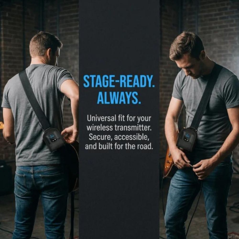 Wireless Transmitter Bodypack Guitar Transmitter Bag Transmitter Storage Bag