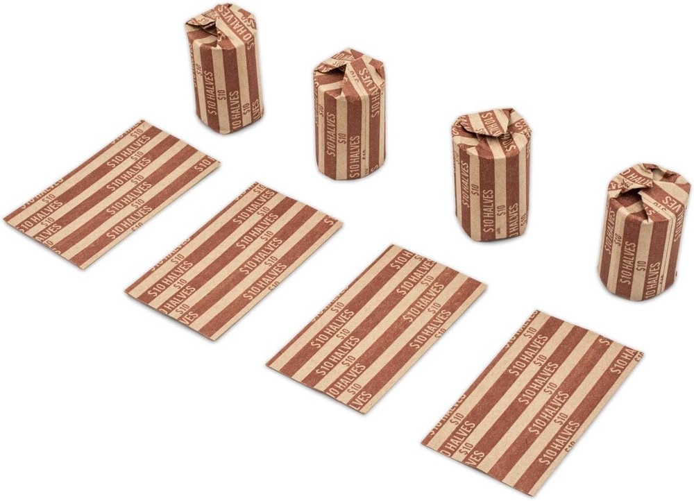Half Dollar Flat Coin Wrappers, Solid Bundle of 100