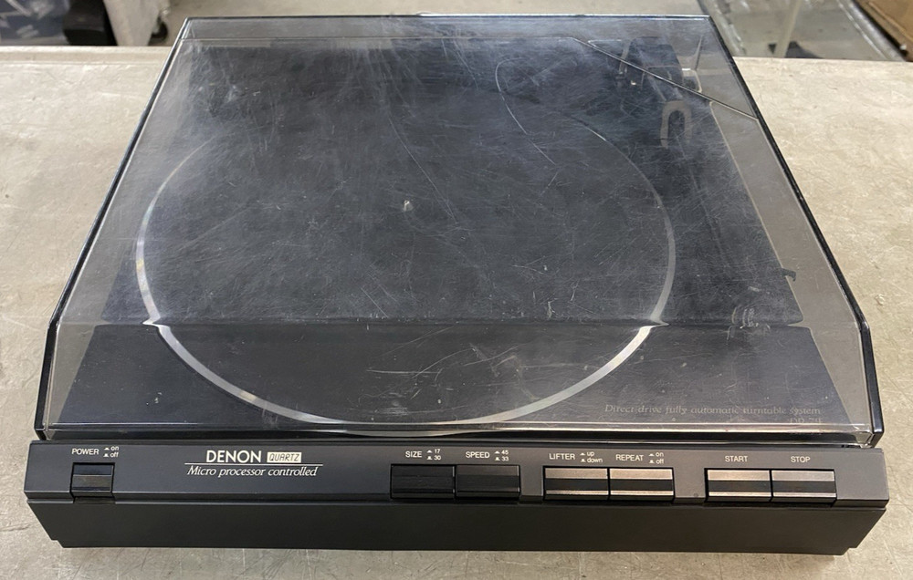 Denon DP-7F Quartz Full Automatic Direct Drive Turntable - SHOWN WORKING