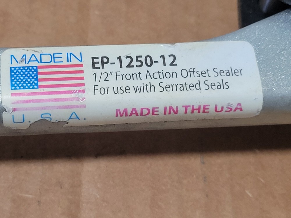 Front Action offset Sealer 1/2" EP-1250-12 USED