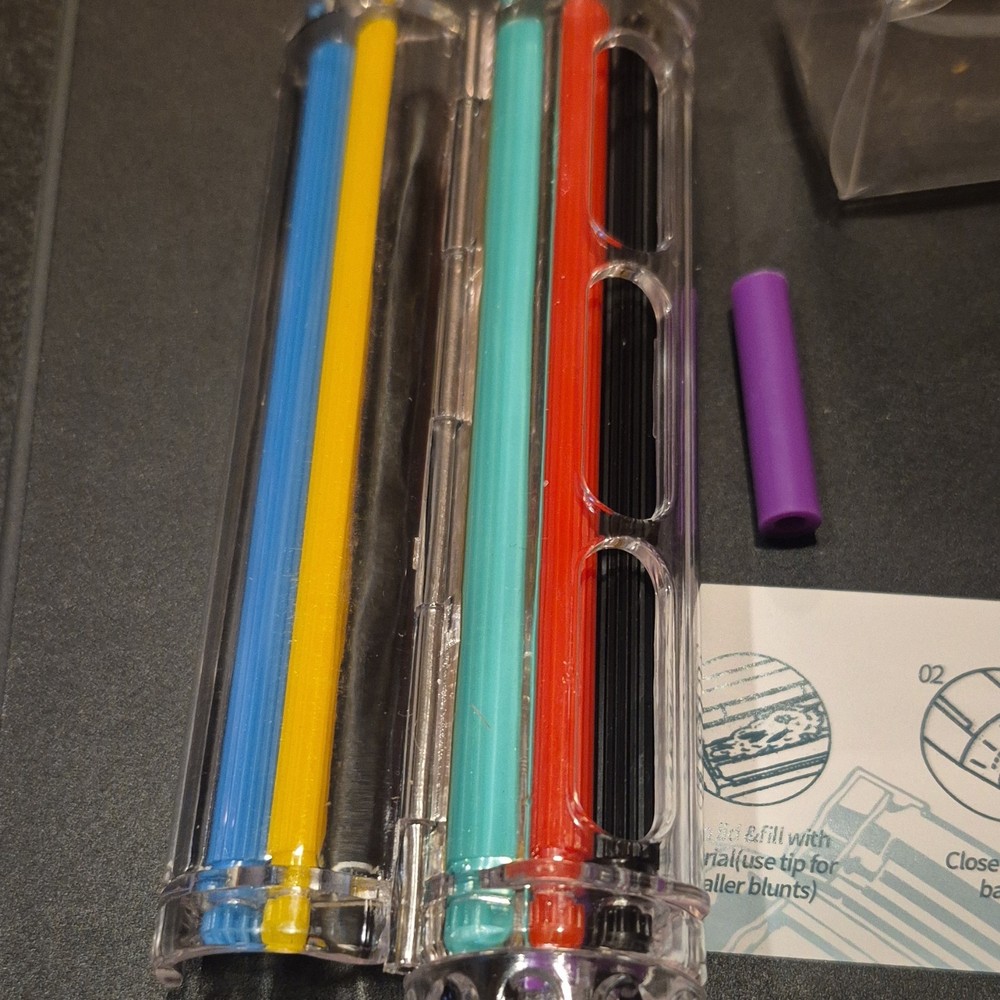 Multi-Color Cigarette Rolling Machine perfect Blunt Roller with Instructions
