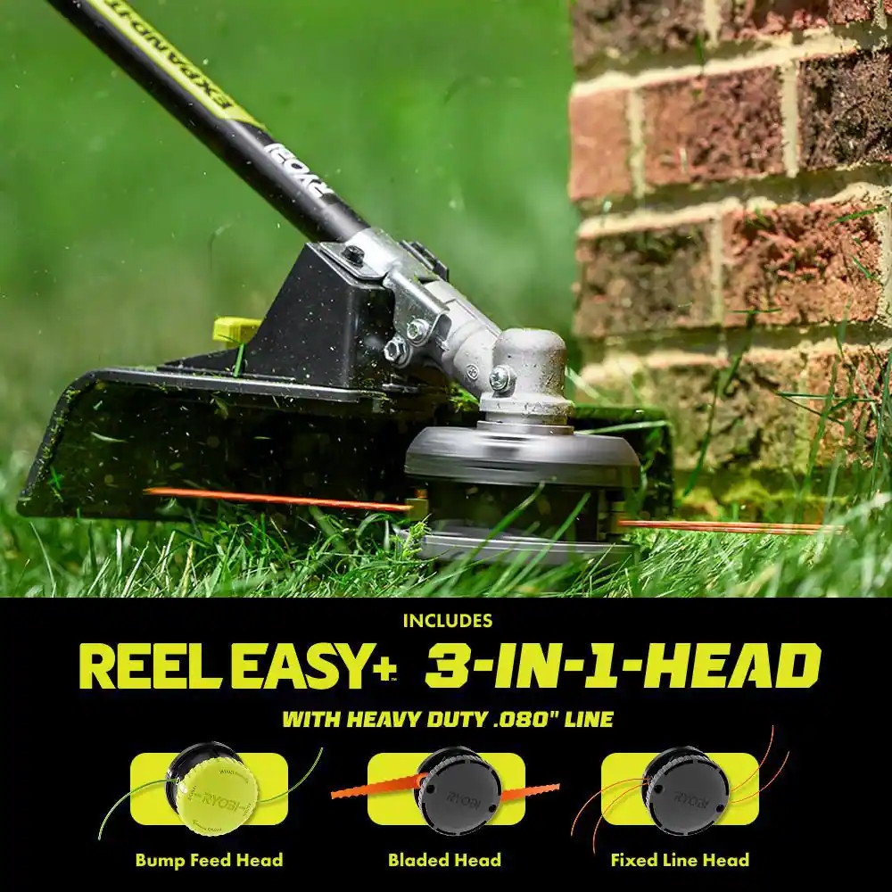 ONE+ HP 18V Brushless 15 In. Attachment Capable String Trimmer & Rubber Sweeper