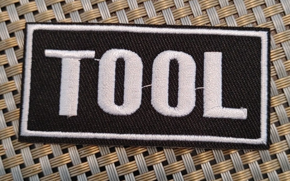 Tool (band) small rectangular Embroidered Patch Iron-On Sew-On US shipping