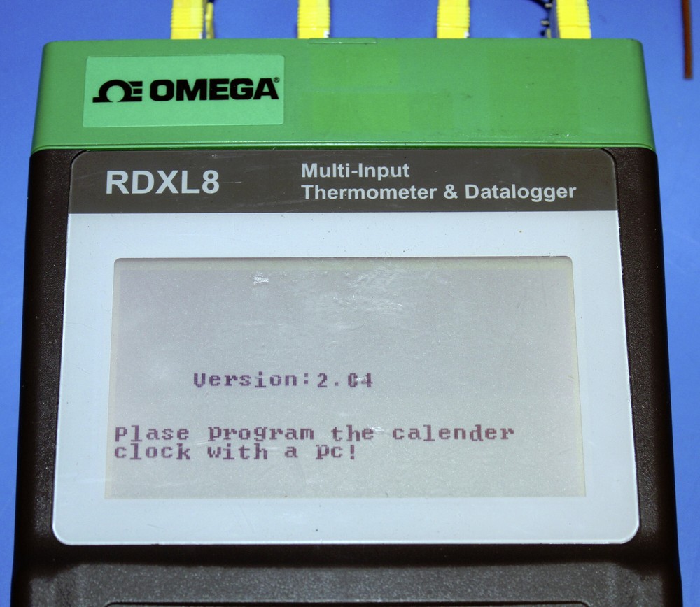 OMEGA RDXL8 8 Input Portable Thermometer Data Logger