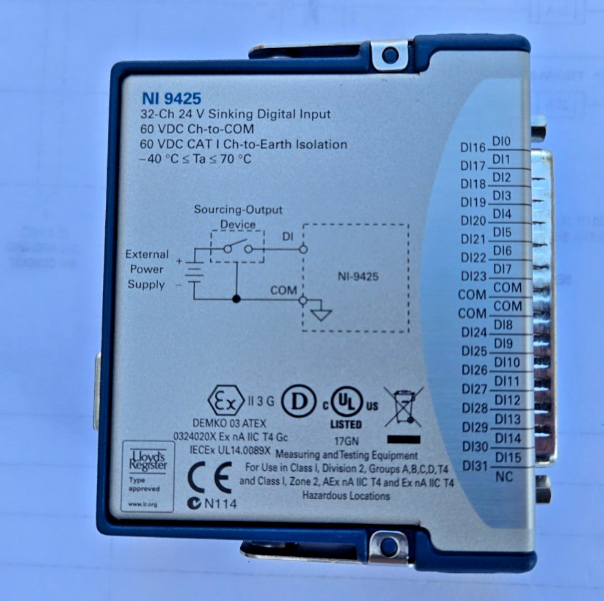 National Instruments NI 9425 cDAQ Digital Input Module, 24V 32ch