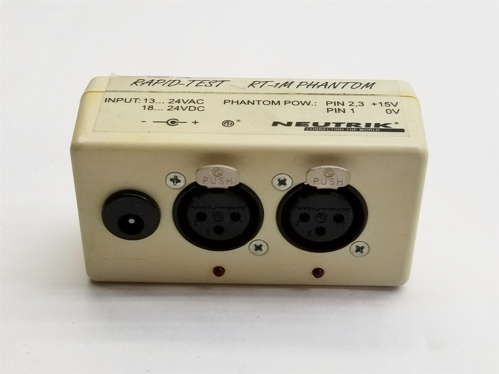 NEUTRIK RT-1M Rapid Test Multi-Tone Audio Analyzer Option DTMF w/Phantom Adapter