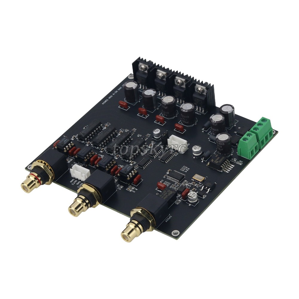 HIFI R2R DAC PCM61 Decoder Four-parallel Differential Design Vinyl Style tps