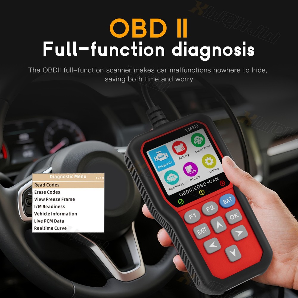 2025 Auto OBD2 Scanner Car Check Engine Fault Code Reader For GMC Sierra 1500