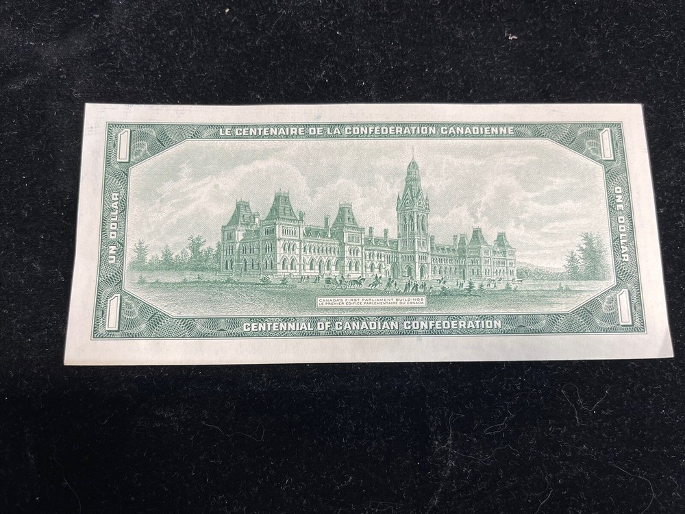 1967 Canada One Dollar Banknote Crispy