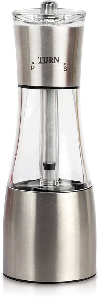 2 Sided Pepper Grinder Set - Salt and Pepper Grinder with Adjustable Coarseness