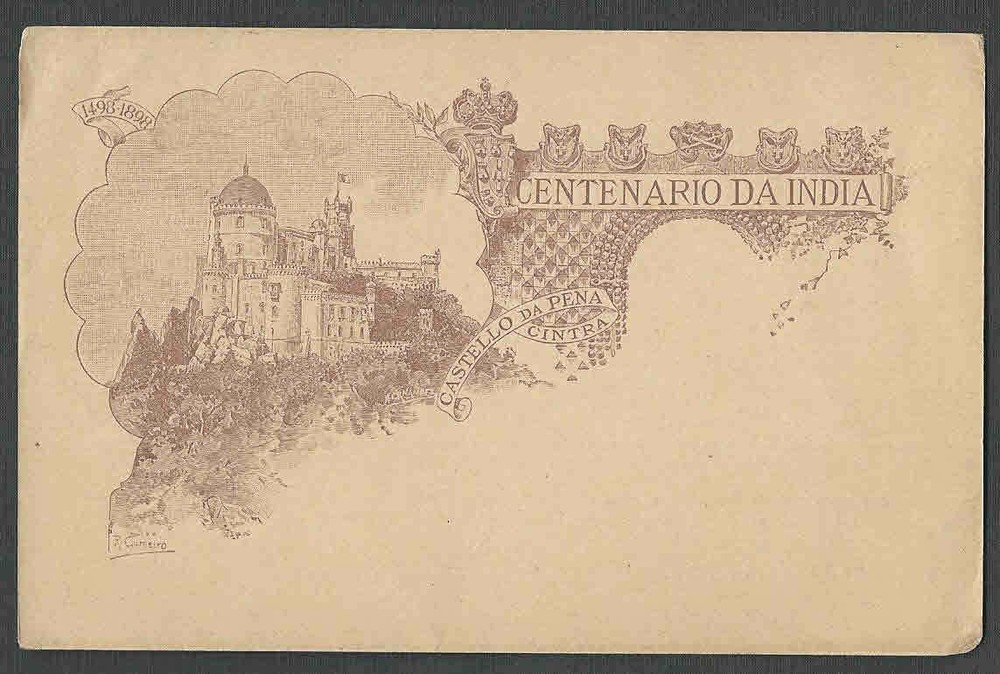 Ca 1899 PPC* CENTENARIO DA INDIA CASTELLO DA PENA MINT