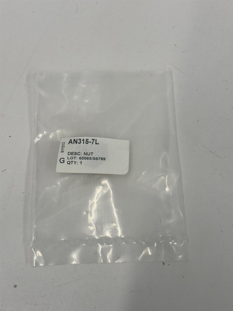 Airplanr Aircraft Hex Nut AN315-7L