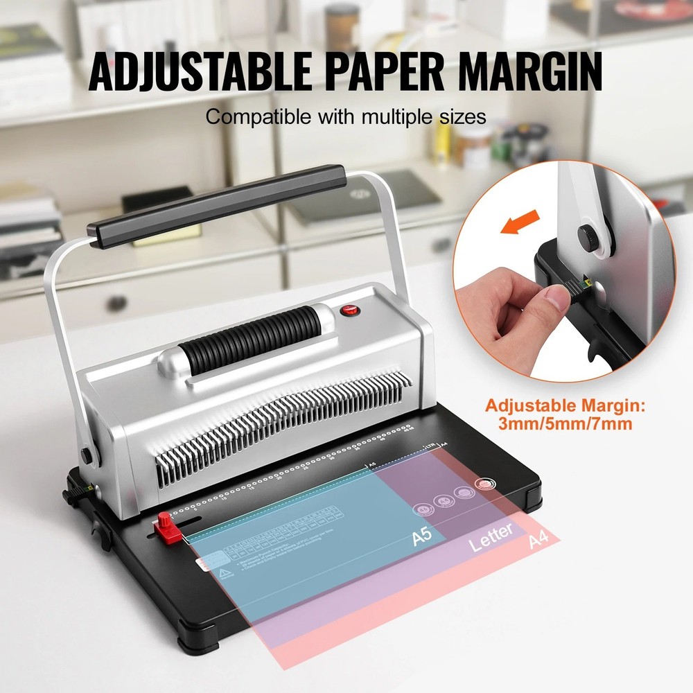 46-hole A4 Electric Spiral Wire Binding Machine Single-wire Coil Binding Machine
