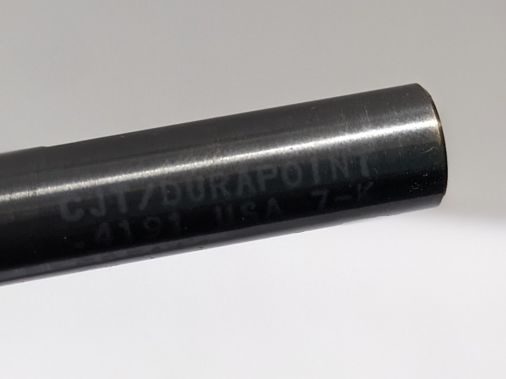 CJT Durapoint Size .4191 Solid Carbide Cutting Tool (NEW).