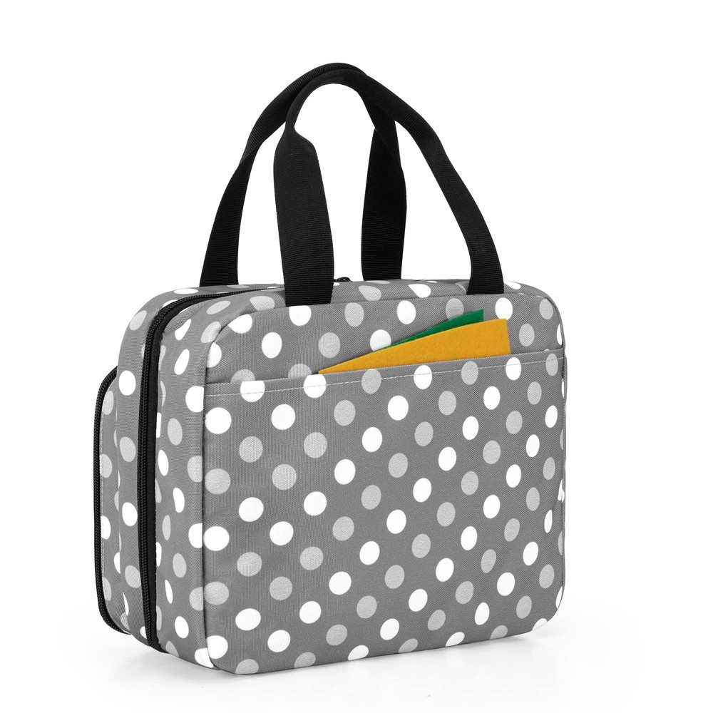Sewing Organizer Large 3 Inner Sections Fold Up Versatile Pockets Polka Dots