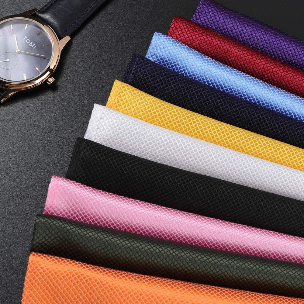 Jeatonge Pocket Squares for Men 20 Pack Mens Medium, Multicolor
