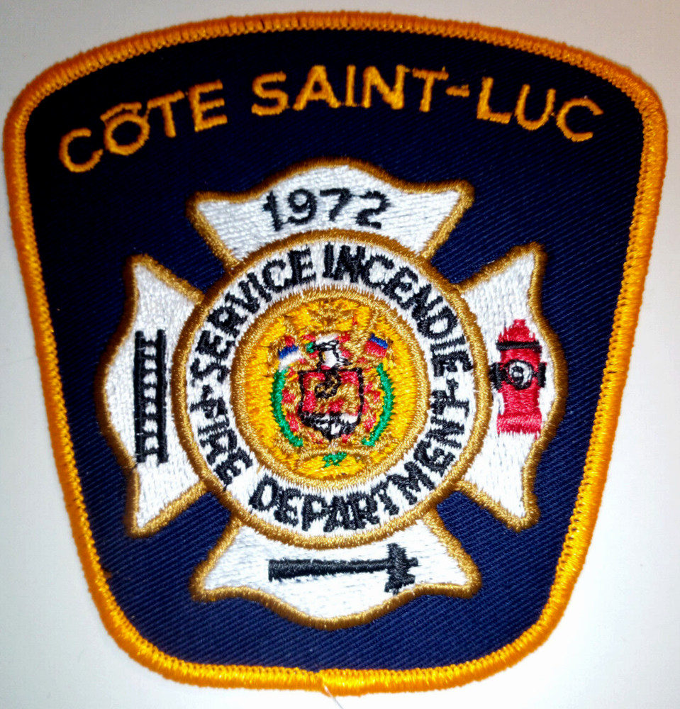 Cote Saint-Luc Fire Department Patch Badge Crest