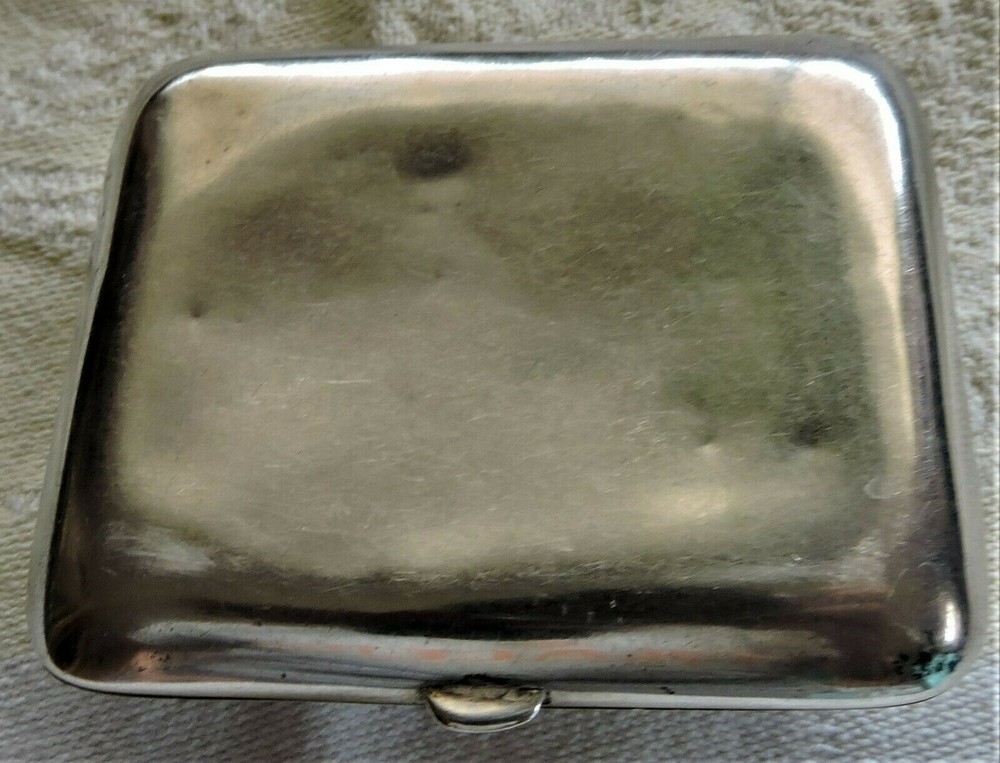 ANTIQUE STERLING SILVER T-80 CIGARETTE CASE 