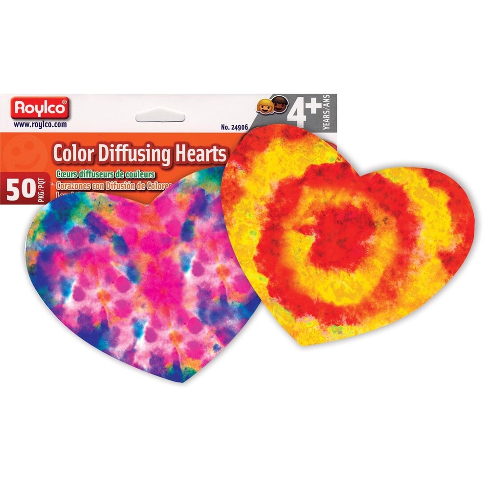 Roylco Color Diffusing Hearts