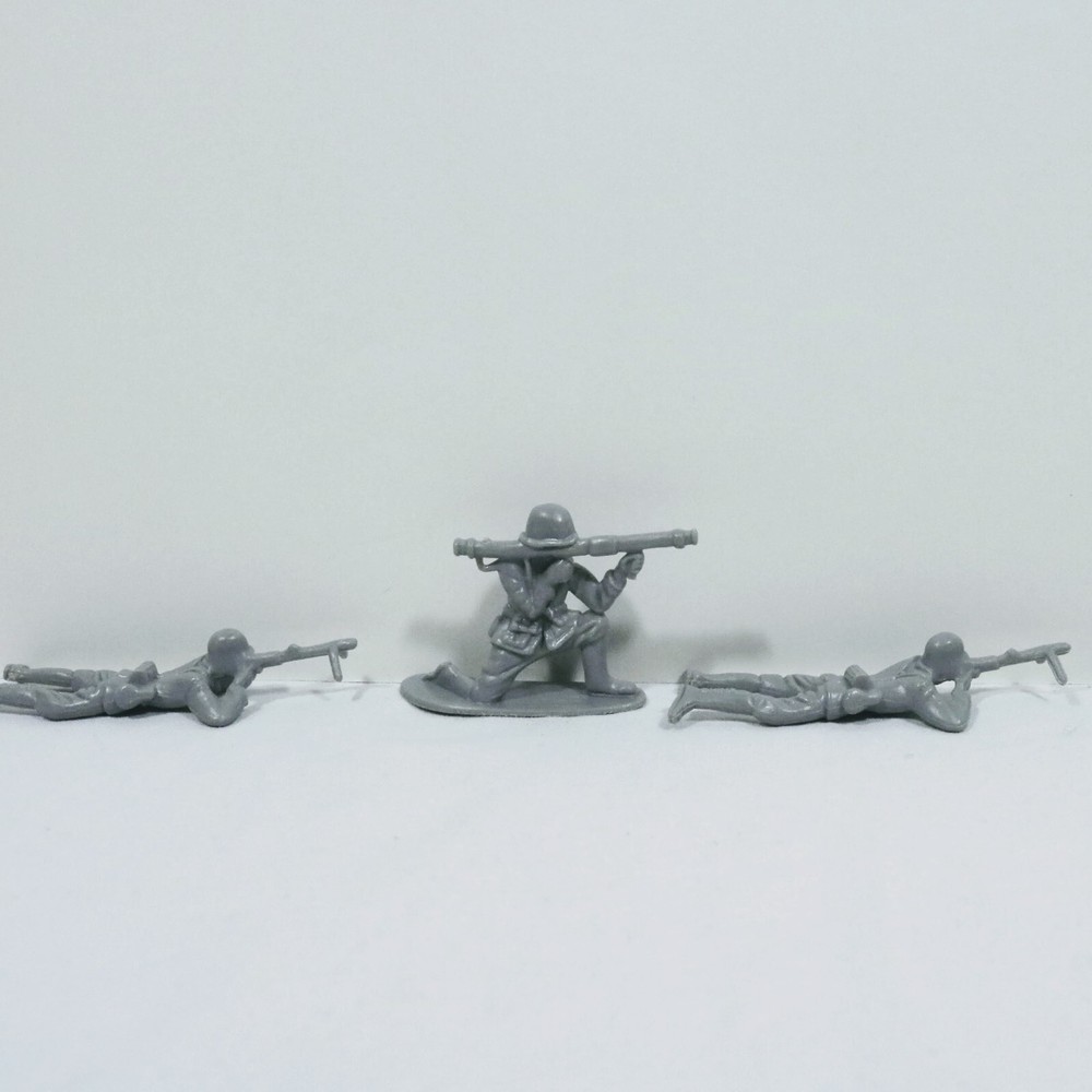 Army Figurines Grey Plastic Lot 2