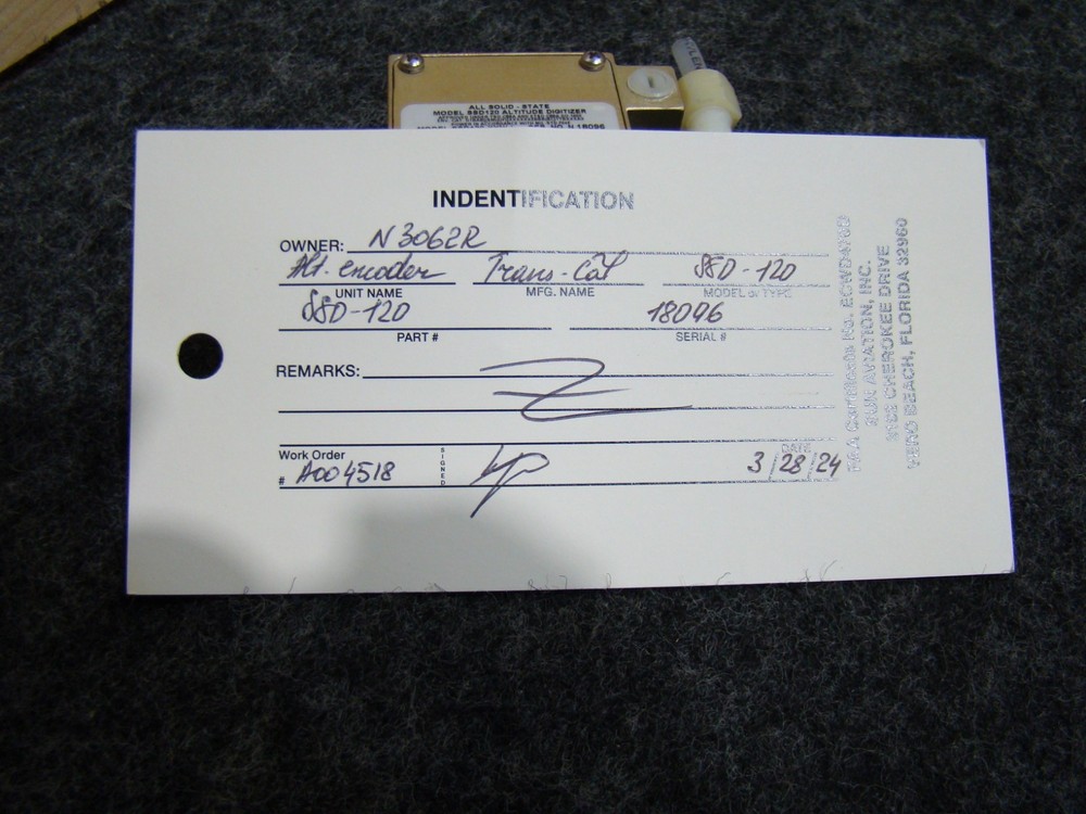 USED All Solid State Altitude Digitizer PN: SSD120