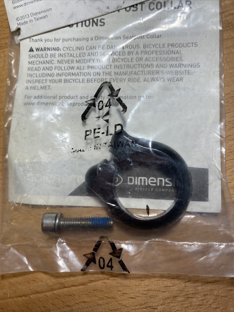 Dimension 28.6mm Seat Post Clamp