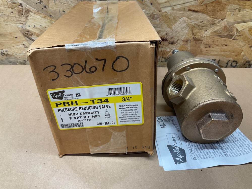 Apollo 3/4" High Capacity Pressure Reducing Valve PRH / 36H-204-01 #8D32PR5*IAC