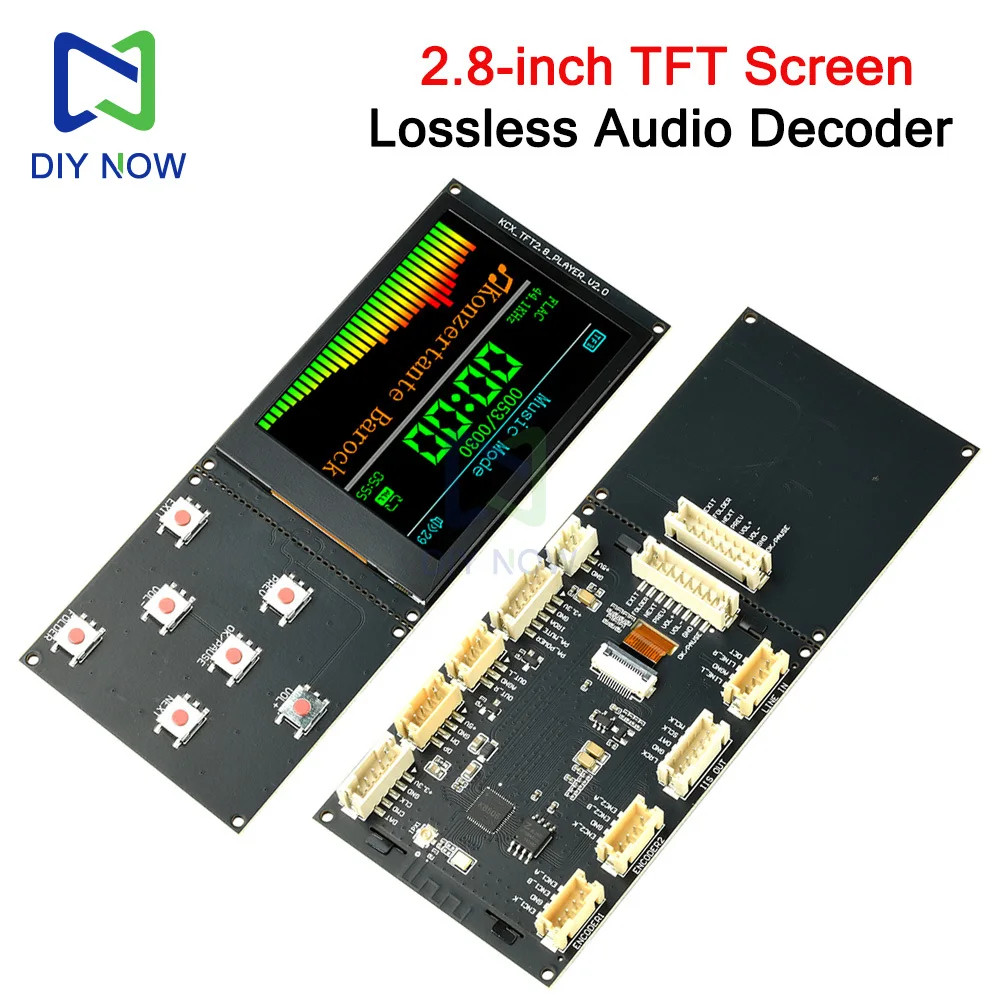 Bluetooth Audio Decoder 2.8in 320×240 TFT Screen Lossless Audio Decoder Module