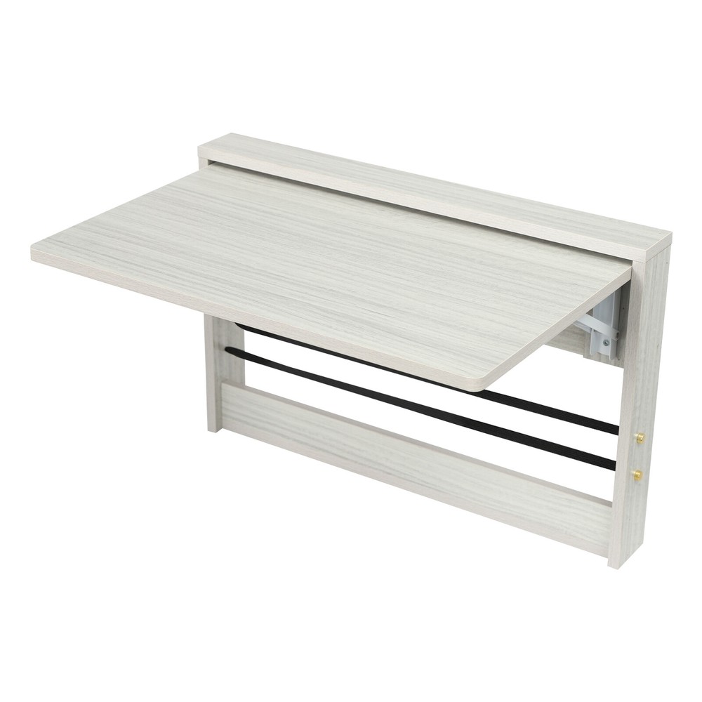 Folding Wall Table, Fold Down Table Wall Mounted, Round Corners Folding Table