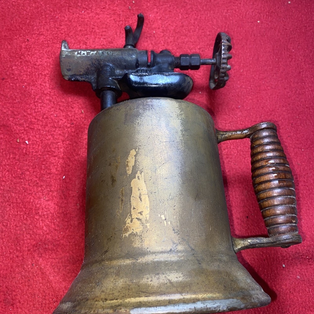 Vintage Brass Blow Torch M.W. & Co. UNTESTED