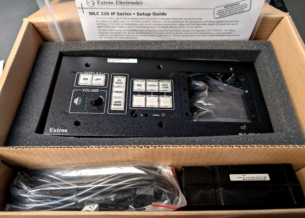 Extron MLC 226 IP AAP, 60-600-12 ~ MediaLink Controller, Control Panel, Black