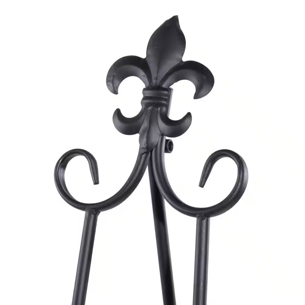 Black Metal Extra Large Free Standing Adjustable Display Stand Scroll Easel with