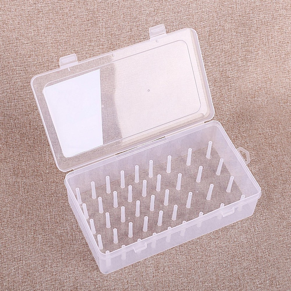 Sewing Thread Storage Box Carrying Case Empty Sewing Yarn Spools Container
