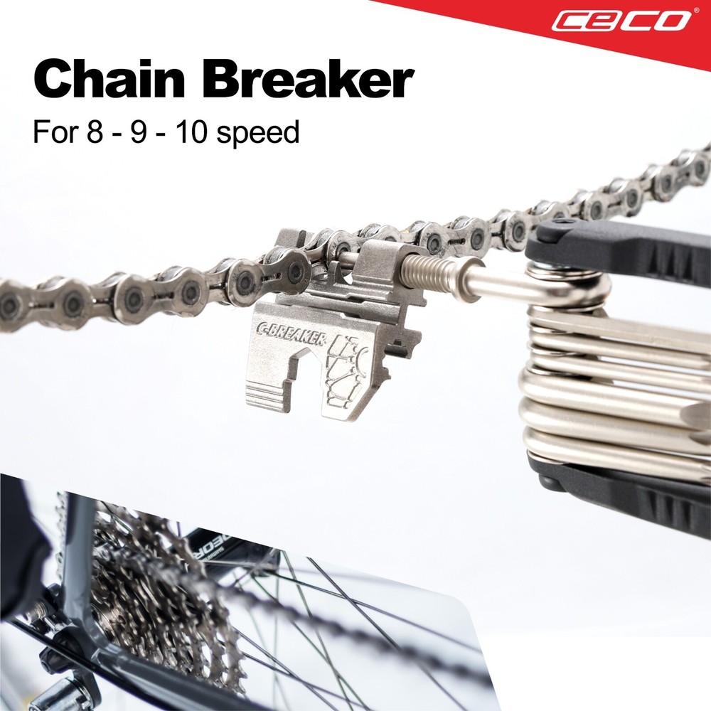 CECO-USA 20-Function Heavy Duty Compact Bicycle Tool with Chain Breaker