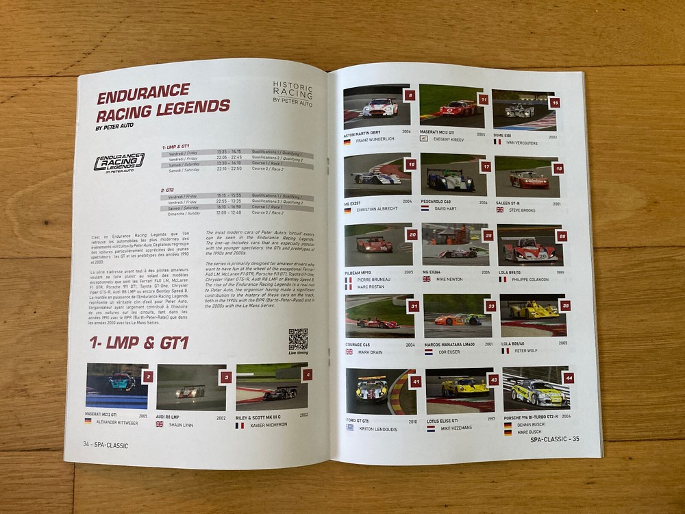 Spa Classic 2025 Peter Auto Official Programme - Mint