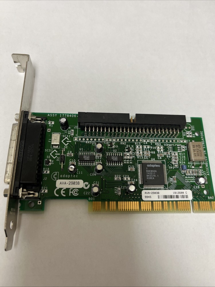 Adaptec PCI SCSI Controller Card AVA-2903B, Macintosh Compatible.