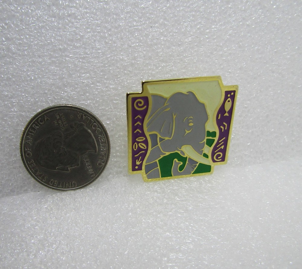 African Elephant Pin