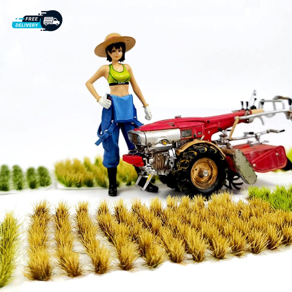 208 PCS Static Grass Tuft Model Grass Tufts Terrain Model Kit Resin Static
