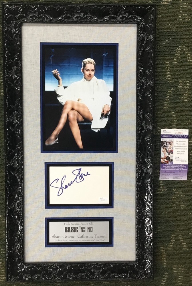 Sharon Stone Basic Instinct Signed Movie Display Custom Framed Provocative JSA