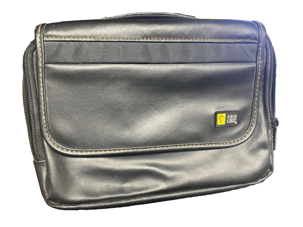 Case Logic® Carrying Case, Black, Leather, Portable DVD Player Case