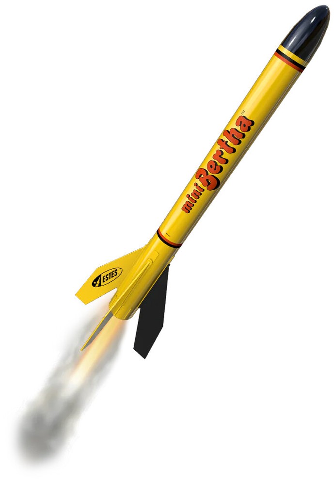 Estes Mini Bertha Beginner Model Rocket Launch Set w/ Launch Pad & Controller