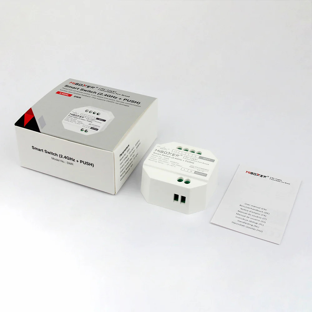 Miboxer SWR Smart Switch 2.4GHz Push Wireless LED Light Controller
