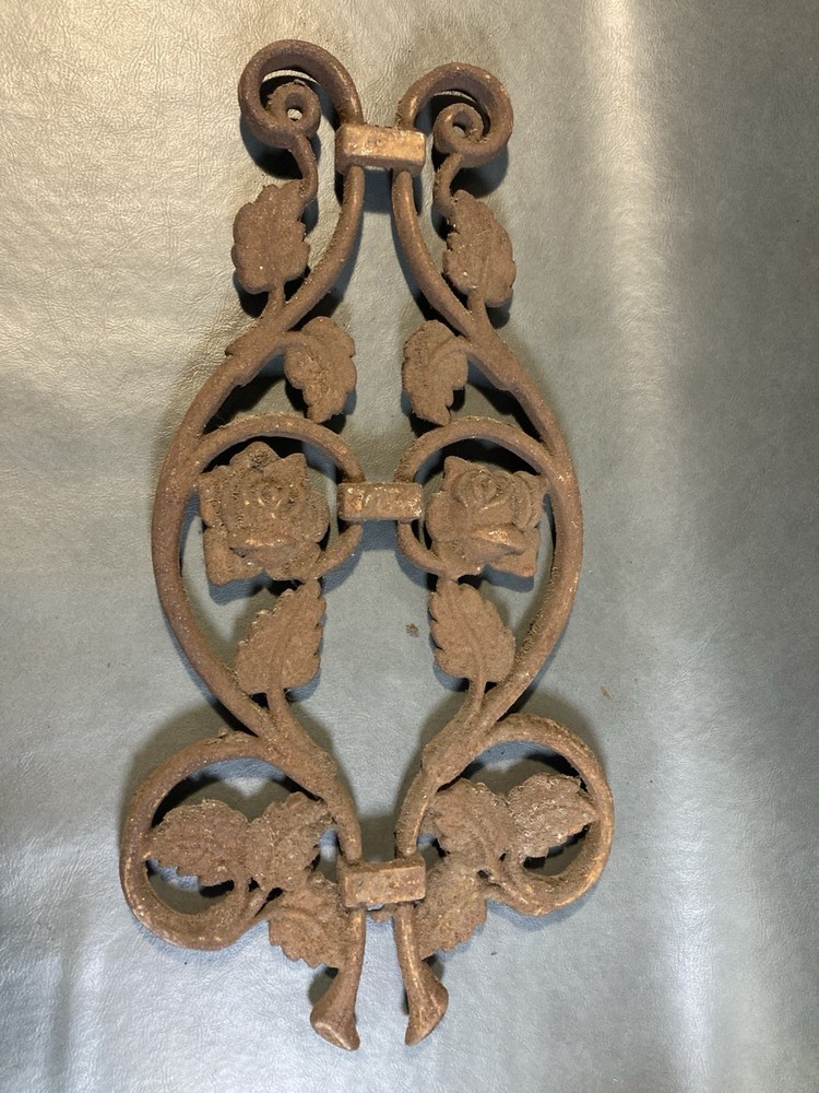 Cast Iron Rose Decor Rustic 16 Inch