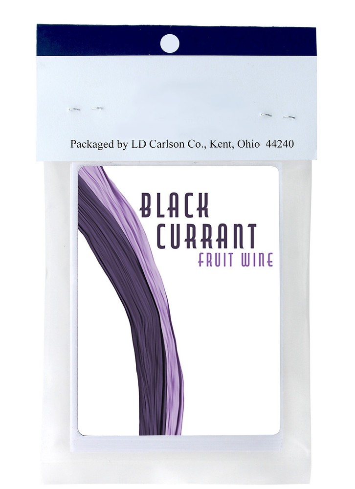 Black Currant Fruit wine Labels 30/Pack Fruit Labels Collection