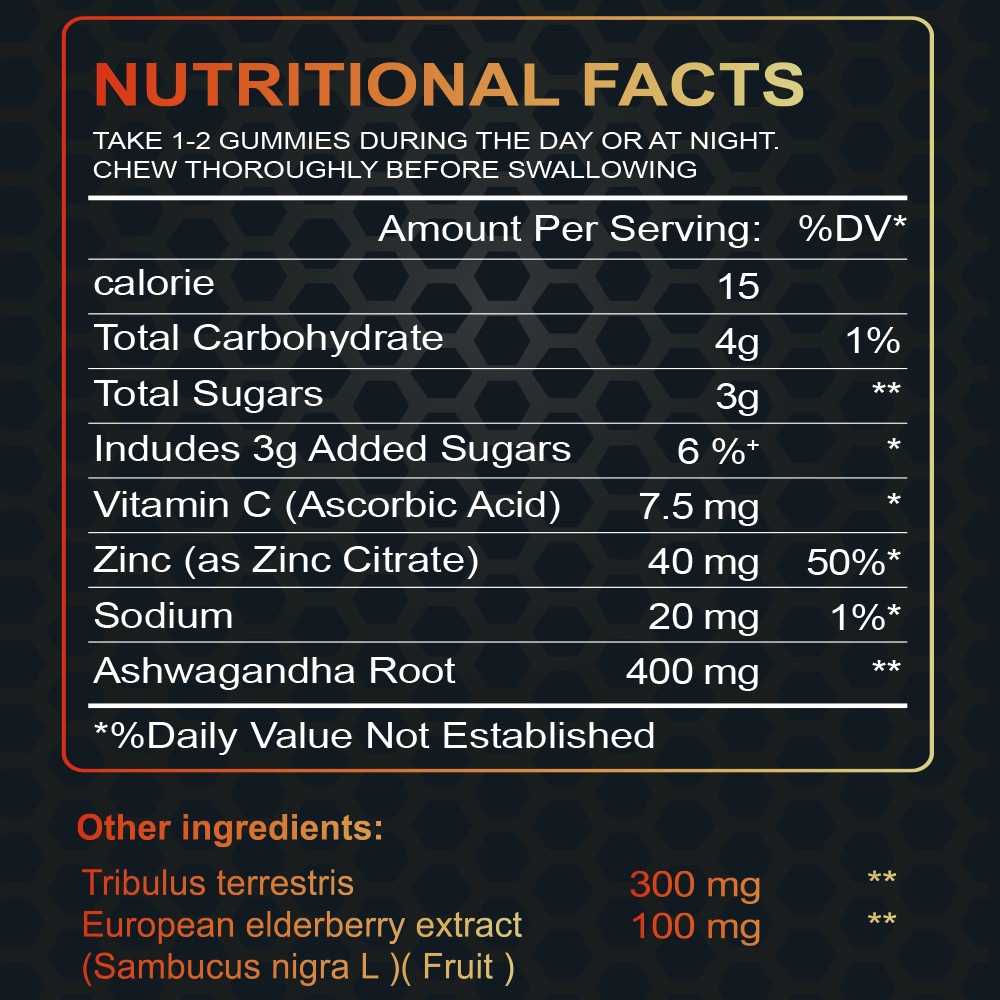 Massive Girth Male Gummy Advanced Formula Vitamin Supplement + Maca Root Bundle
